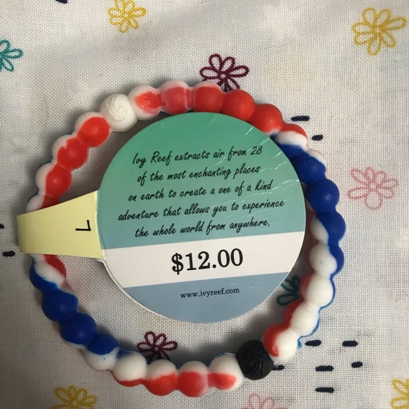 Red White and Blue Ivy Reef Lokia Jelly Bracelets - Picture 4 of 5